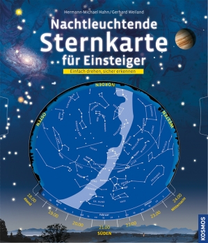 Kosmos Verlag Nachtleuchtende Sternkarte für Einsteiger