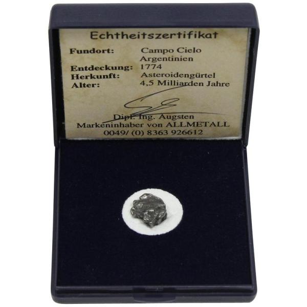 Echte Sternschnuppe - Eisenmeteorit in Geschenketui